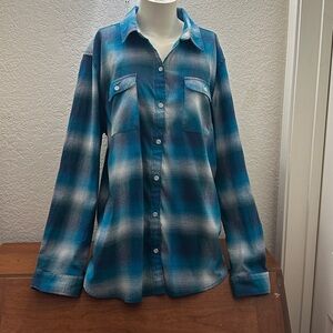 Eddie Bauer Plaid Button-Up Shirt